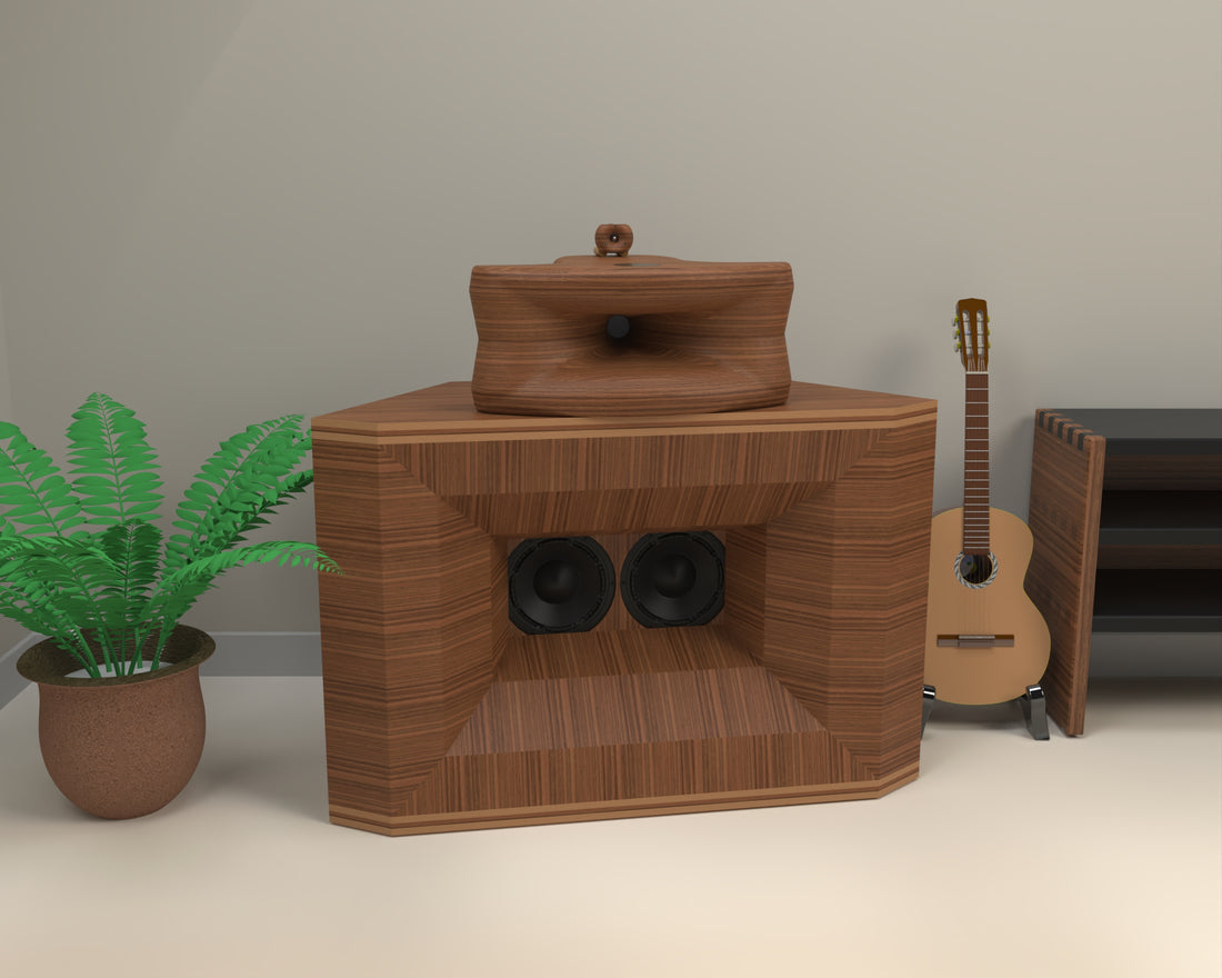 Design Study --- Wide Body Bass Cabinet No.1799 using Dual 10" Purifi Woofers