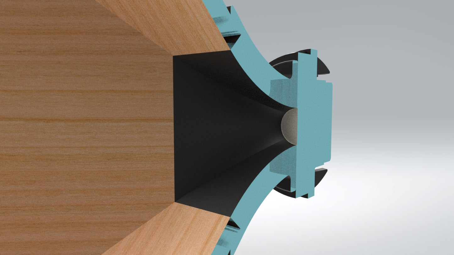 Oblate Spheroidal Horn No.2710 --- 3D CAD files + Drawings