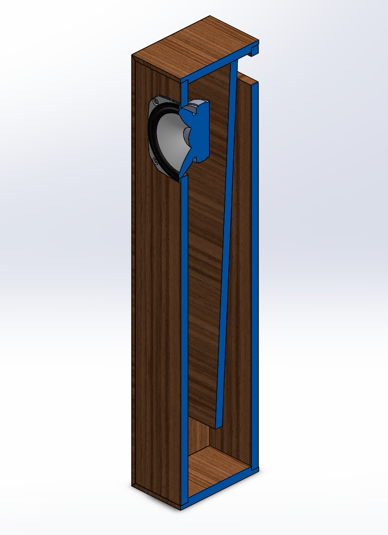 Fostex FF165WK Cabinet Plan and Contour Network