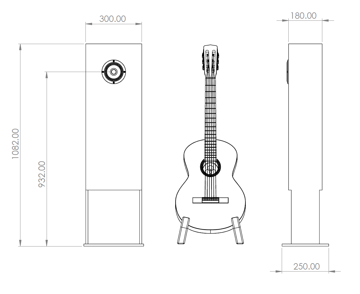 Speaker System No.2314 --- Wide Baffle BLH plan set -- Fostex FE106NS