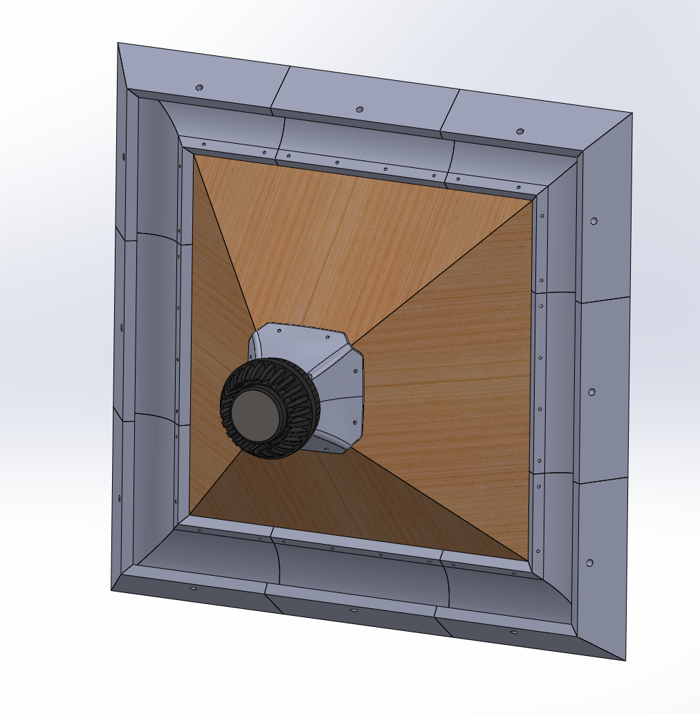 Oblate Spheroidal Horn No.2710 --- 3D CAD files + Drawings