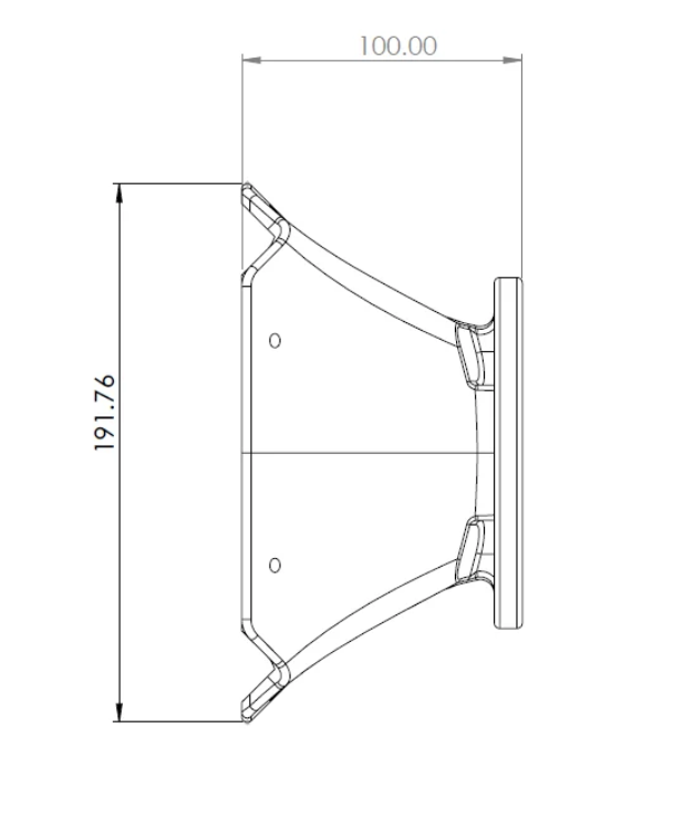 Oblate Spheroidal Horn No.2710 --- 3D CAD files + Drawings
