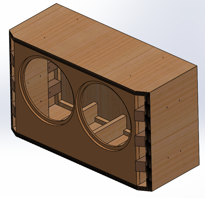 Bass Cabinet No.2971 for Dual JBL 2226H/J