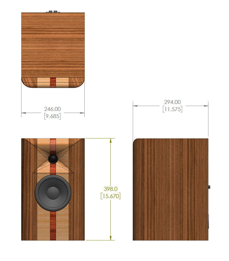 Stand Mount Speaker No.1159.4 --- 6.00" 2-way