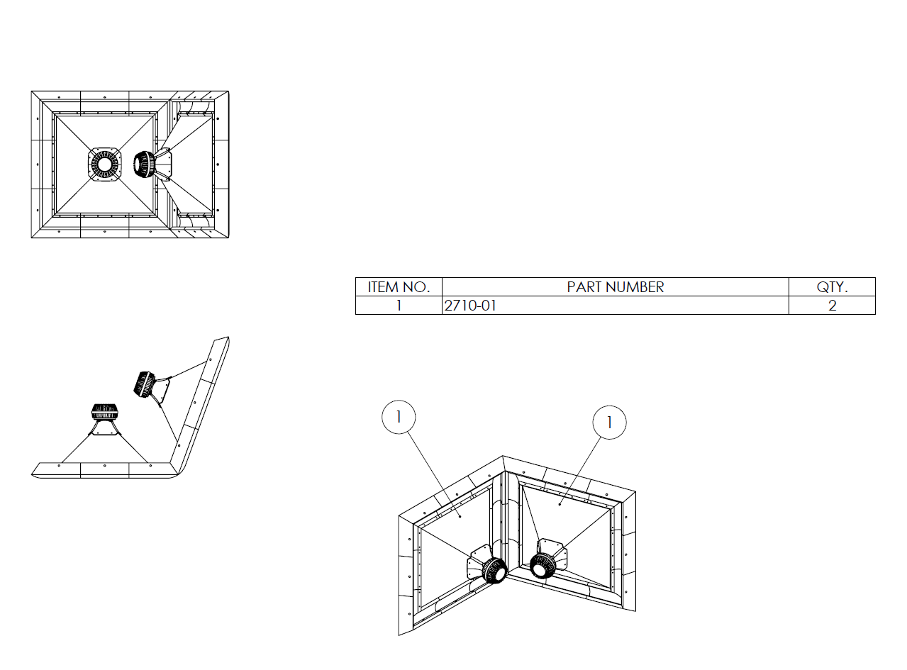 Oblate Spheroidal Horn No.2710 --- 3D CAD files + Drawings