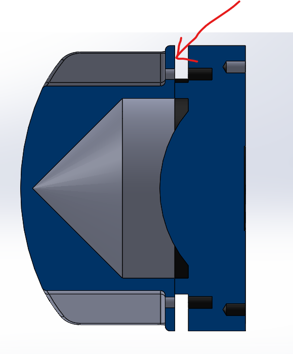 3D Printed Rear Cover No.2376 for SB Audience 65CDN-T