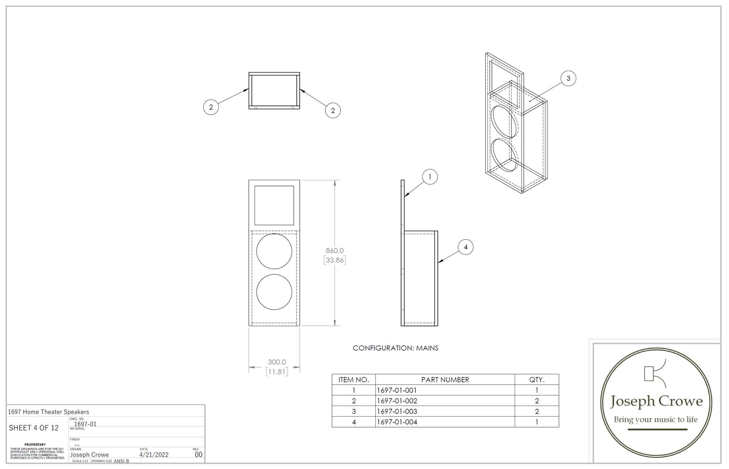 Speaker System No.1697