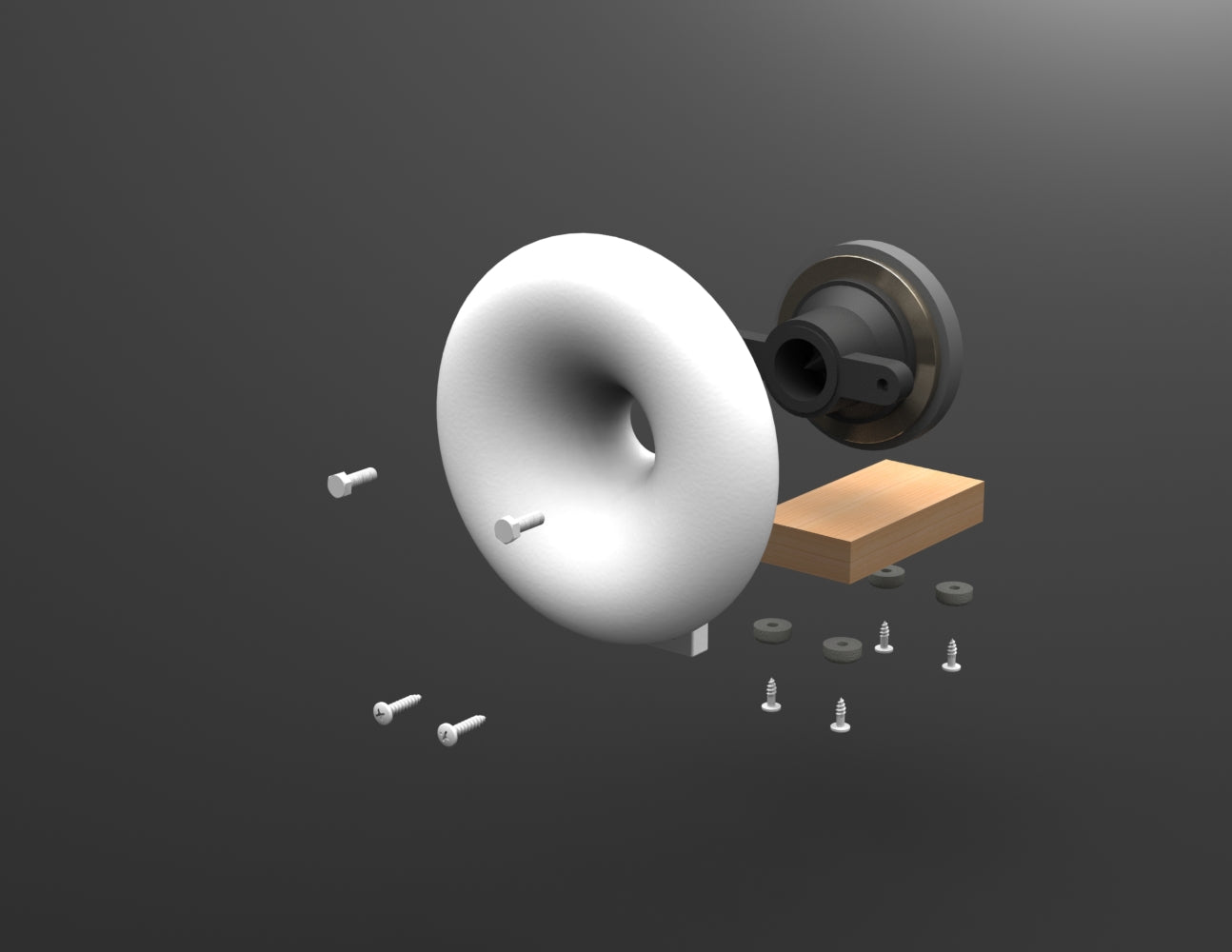 15cm Diameter ES Horn 3D CAD Model