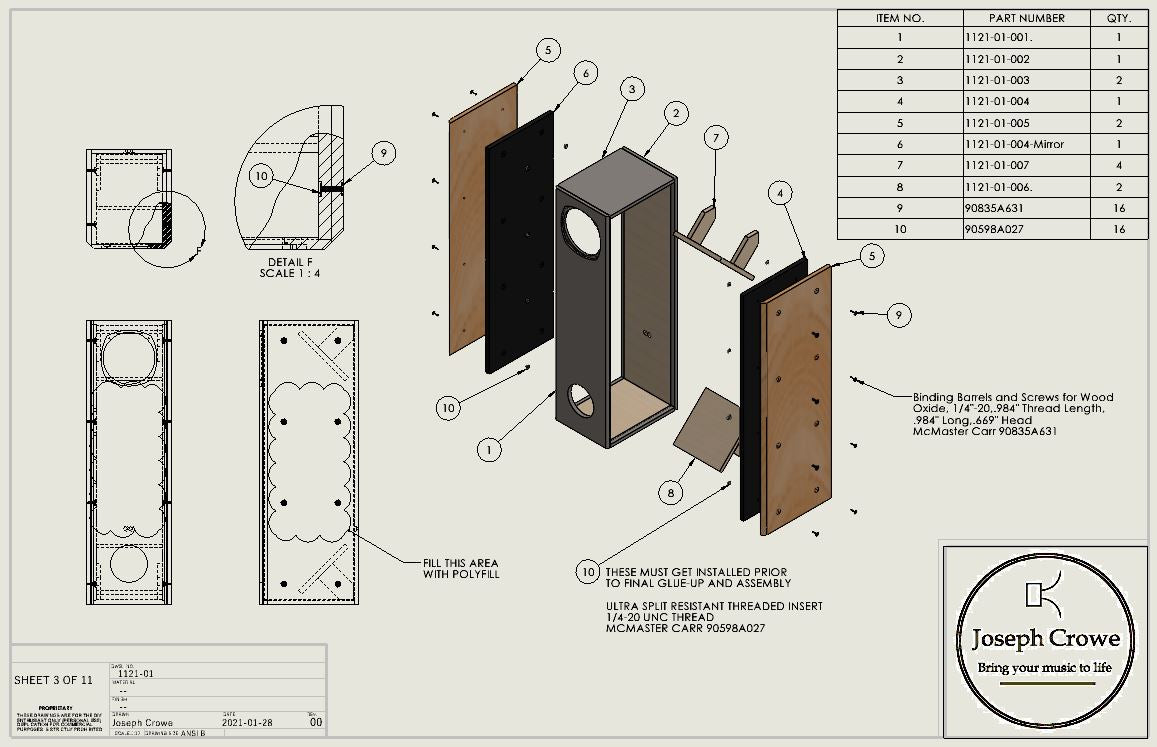 Cabinet Plans for AER Mark One Fullrange Driver
