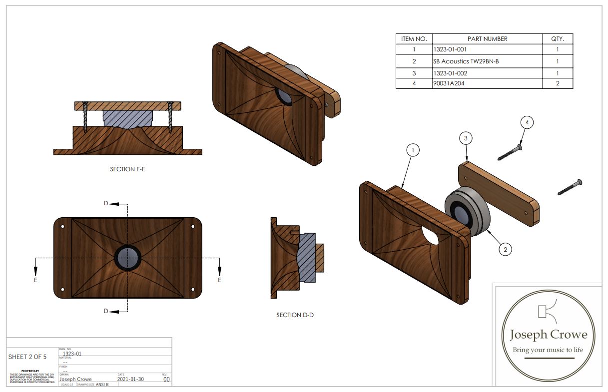 1323 Dome Tweeter Waveguide