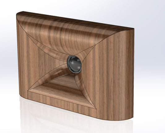1628 Dome Tweeter Waveguide --- 3D CAD File -- Scanspeak D3004-664000