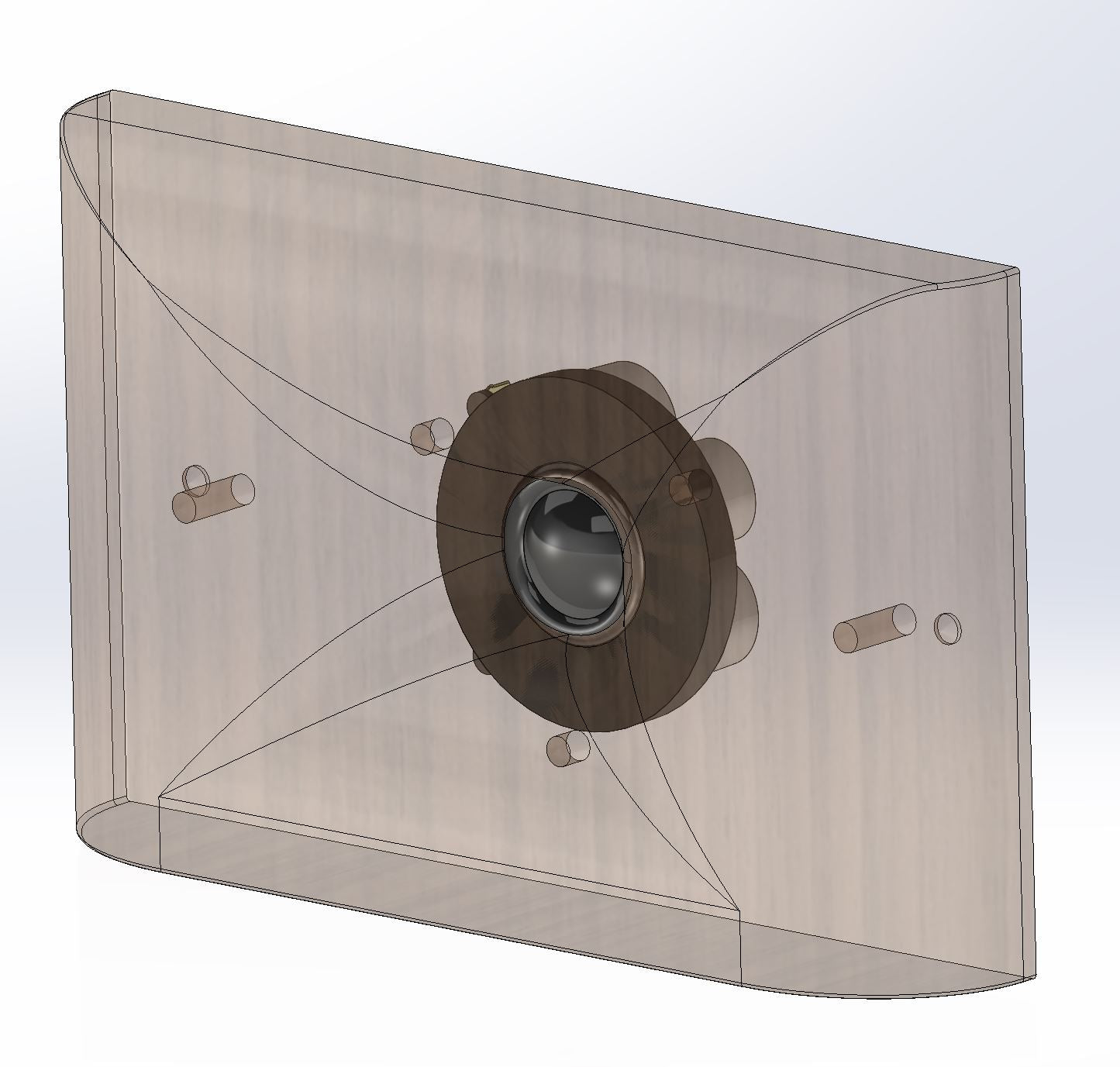 1628 Dome Tweeter Waveguide --- 3D CAD File -- Scanspeak D3004-664000