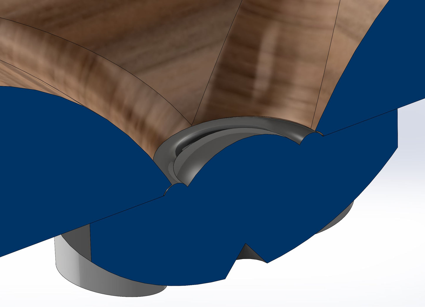 1628 Dome Tweeter Waveguide --- 3D CAD File -- Scanspeak D3004-664000