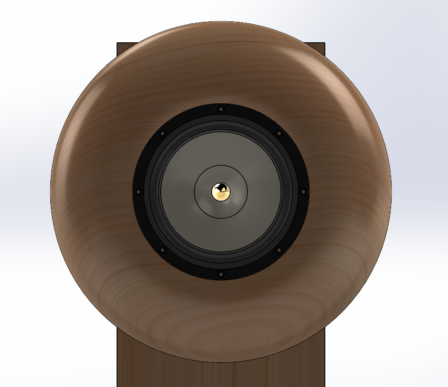 Circular Baffle No.1901 for Tang Band W8-1772 Fullrange Driver