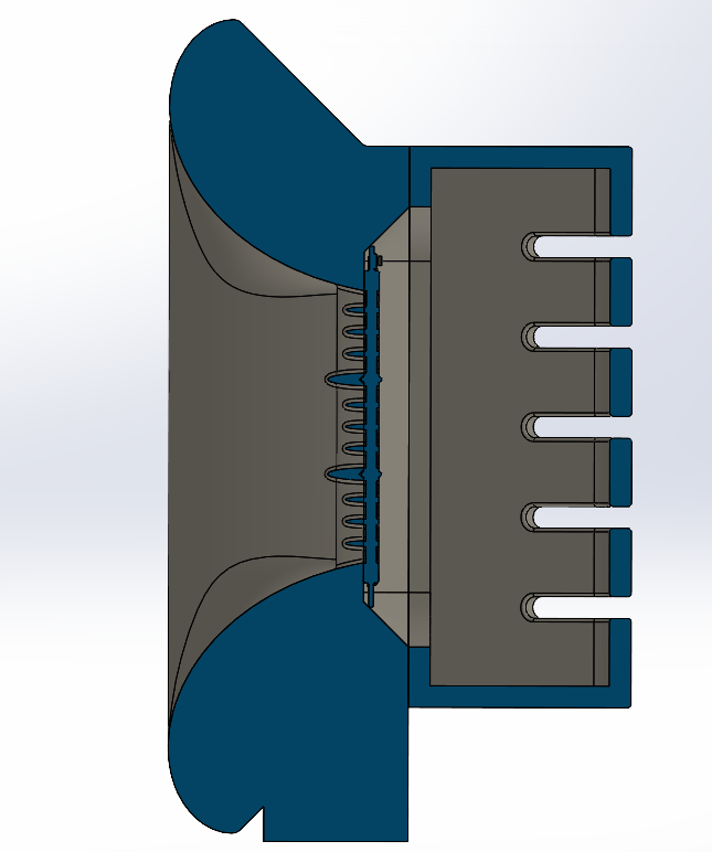 3D Printed Pair of No.1931 -- ES Front Horn for GRS PT6825 Planar Tweeter