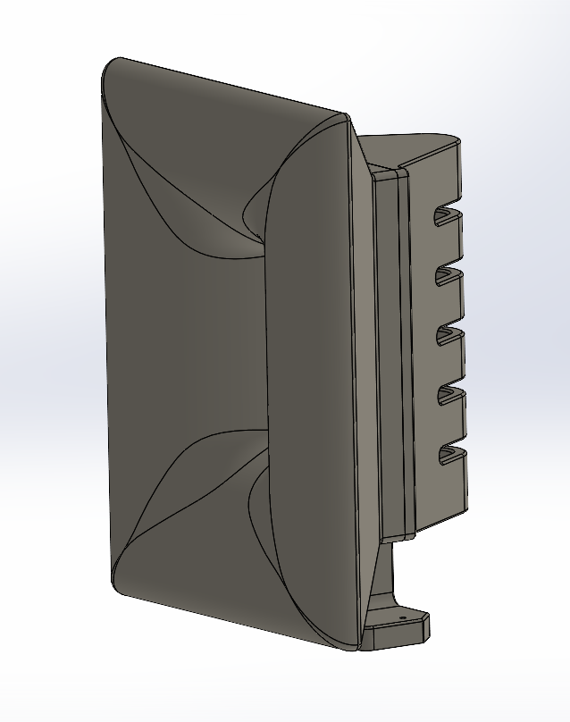 3D Printed Pair of No.1931 -- ES Front Horn for GRS PT6825 Planar Tweeter