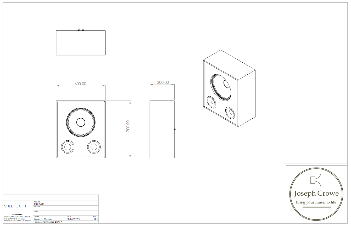 Bass Cabinet Plan No.1947