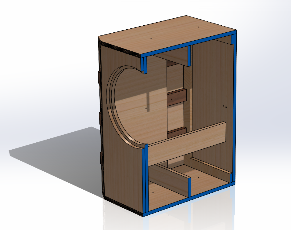 Bass Cabinet Plans No. 1963 -- 15" Altec 411A Woofer