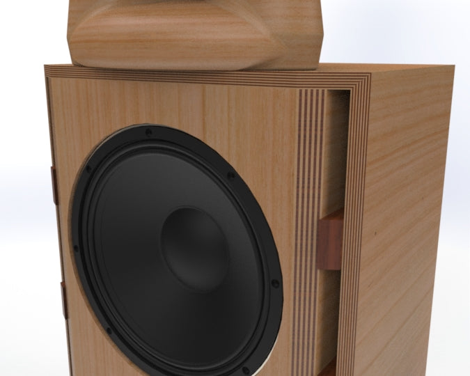 Bass Cabinet Plans No. 1964 -- 15" Faital 15PR400 Woofer