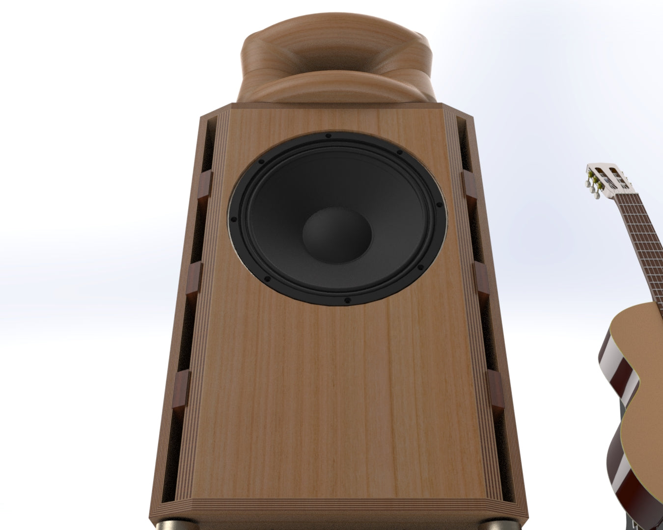 Bass Cabinet Plans No. 1964 -- 15" Faital 15PR400 Woofer