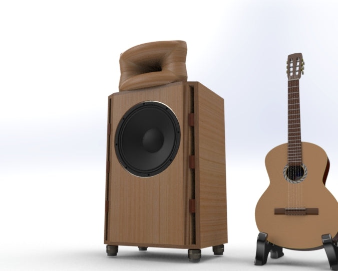 Bass Cabinet Plans No. 1964 -- 15" Faital 15PR400 Woofer