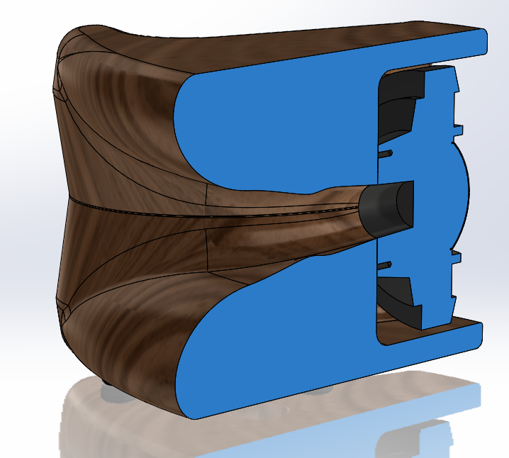 3D CAD files --- Horn No.1994 -- ES450 Biradial for JBL 2446 2" Throat