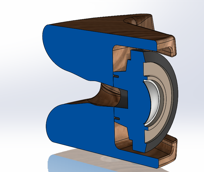 3D CAD files --- Horn No.1994 -- ES450 Biradial for JBL 2446 2" Throat