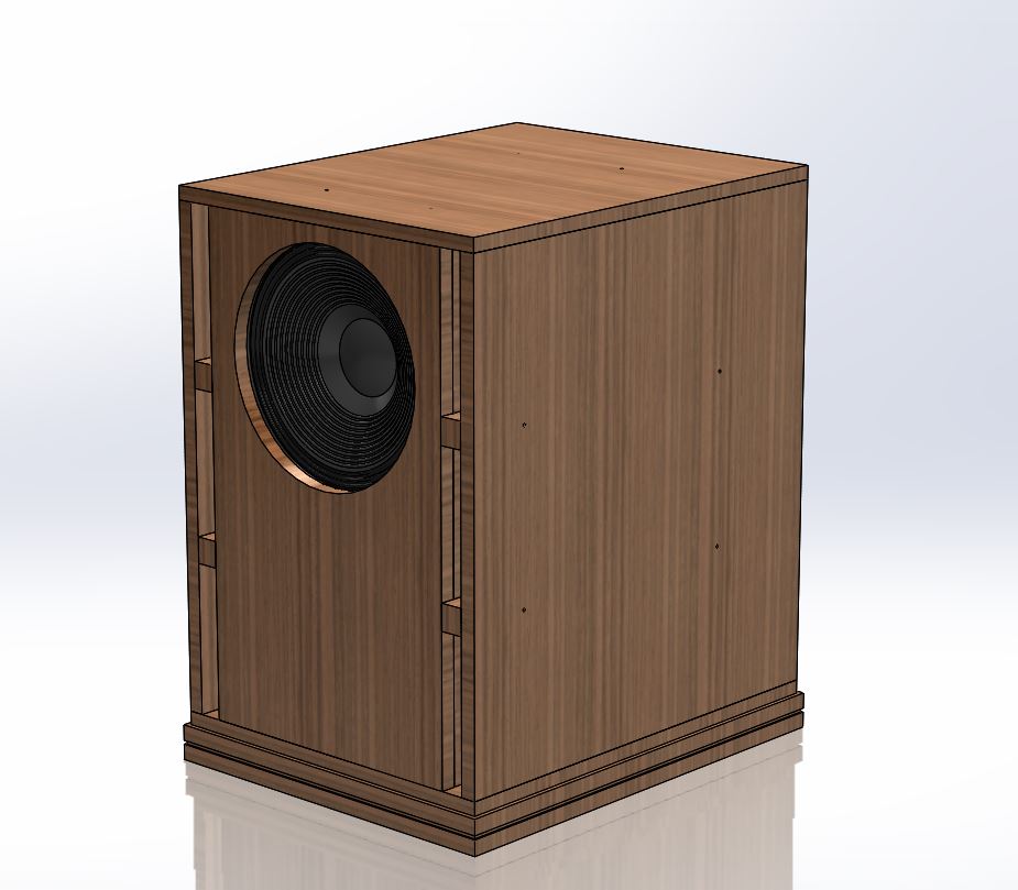 Speaker Cabinet #1086 --- 200 liter Onken Bass Cabinet Speaker Plans