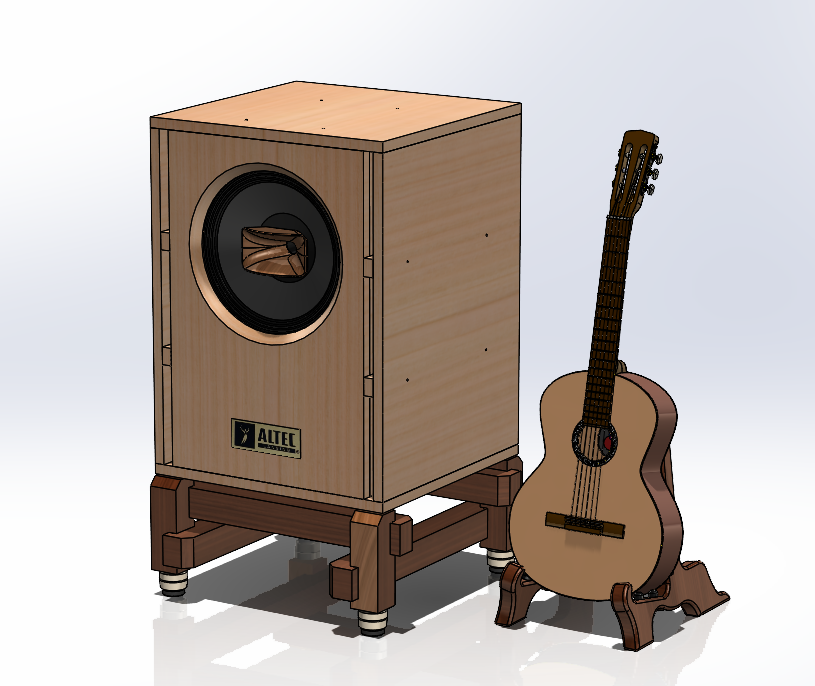 Onken Style Bass Cabinet No.1830 for Altec 604-8G 16" Coaxial Woofer