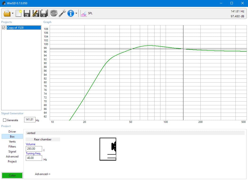 Cabinet Plans No.1528 for Lii Audio F15