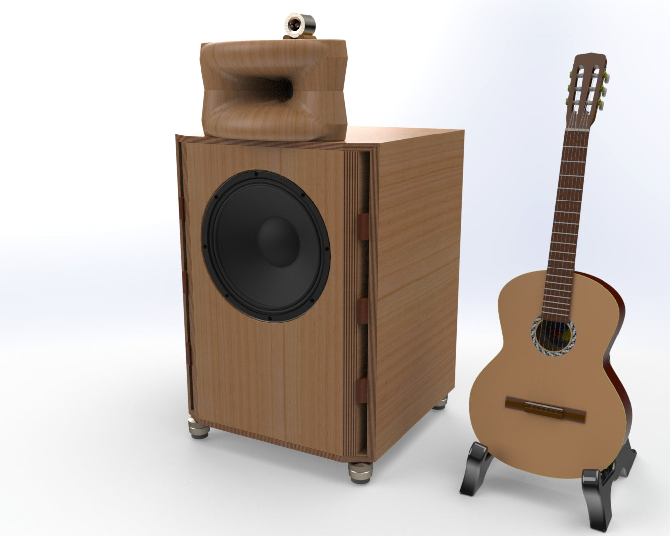 Bass Cabinet Plans No. 1963 -- 15" Altec 411A Woofer