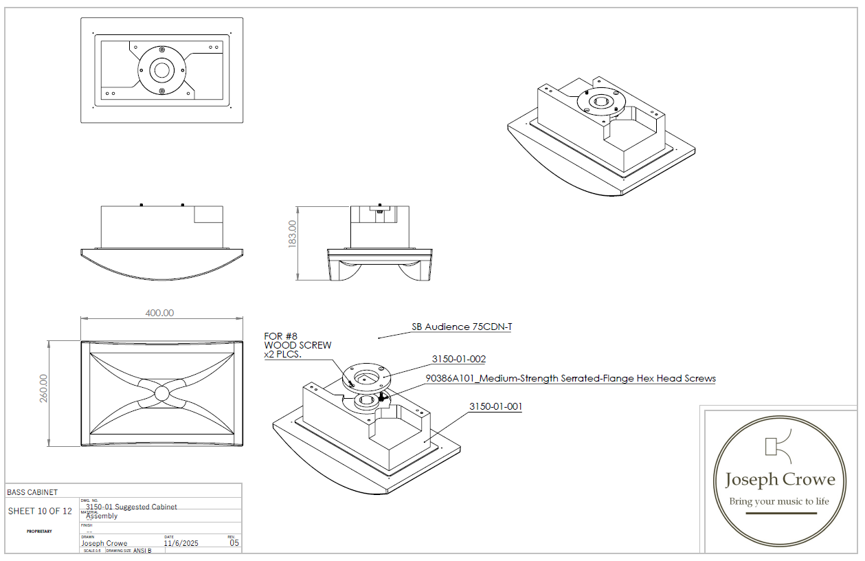ES-600 Biradial Horn No.3150 Baffle Mount Version