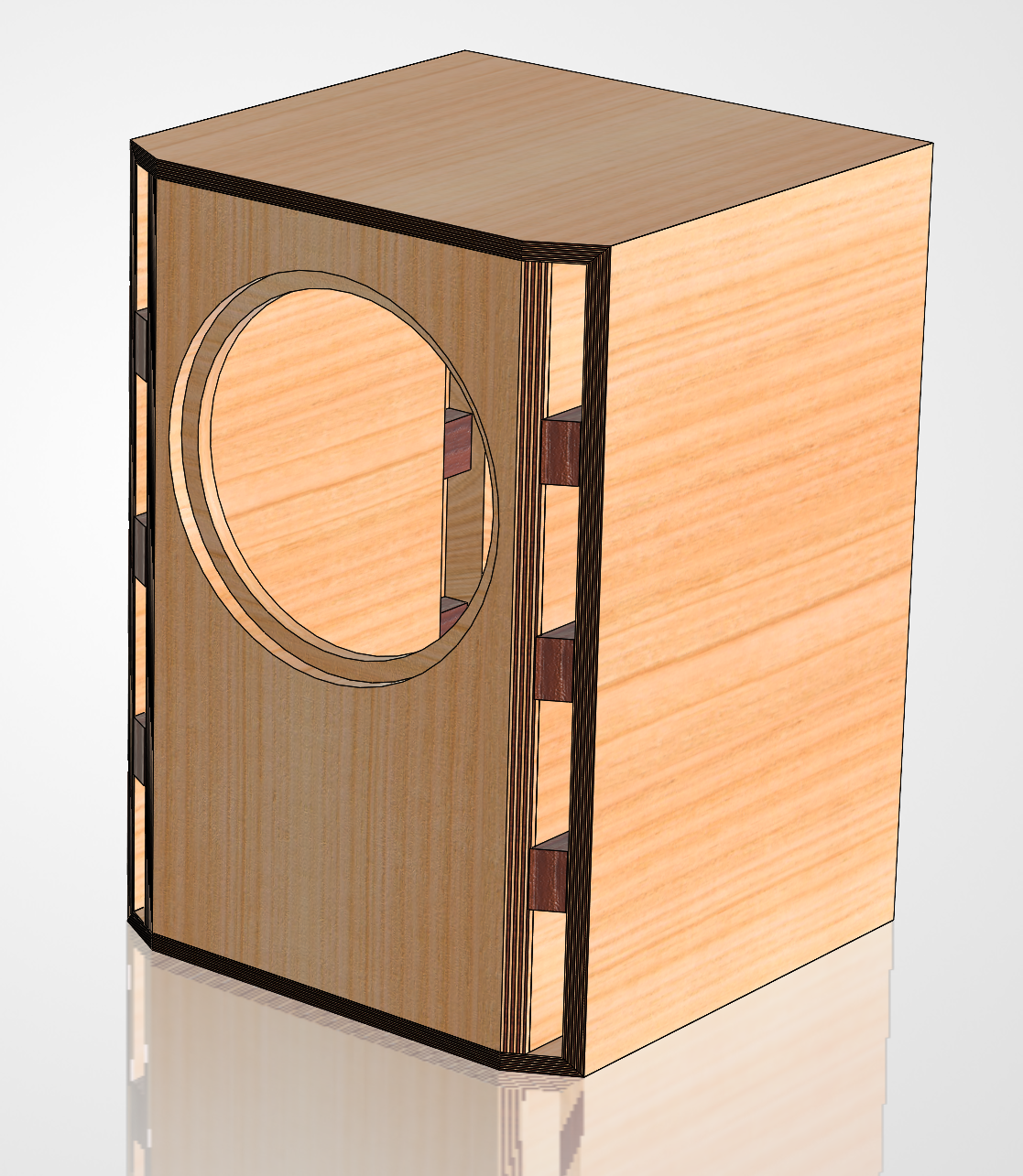 Onken Bass Cabinet Plans No. 3560 -- 15" Beyma 15LX60V2