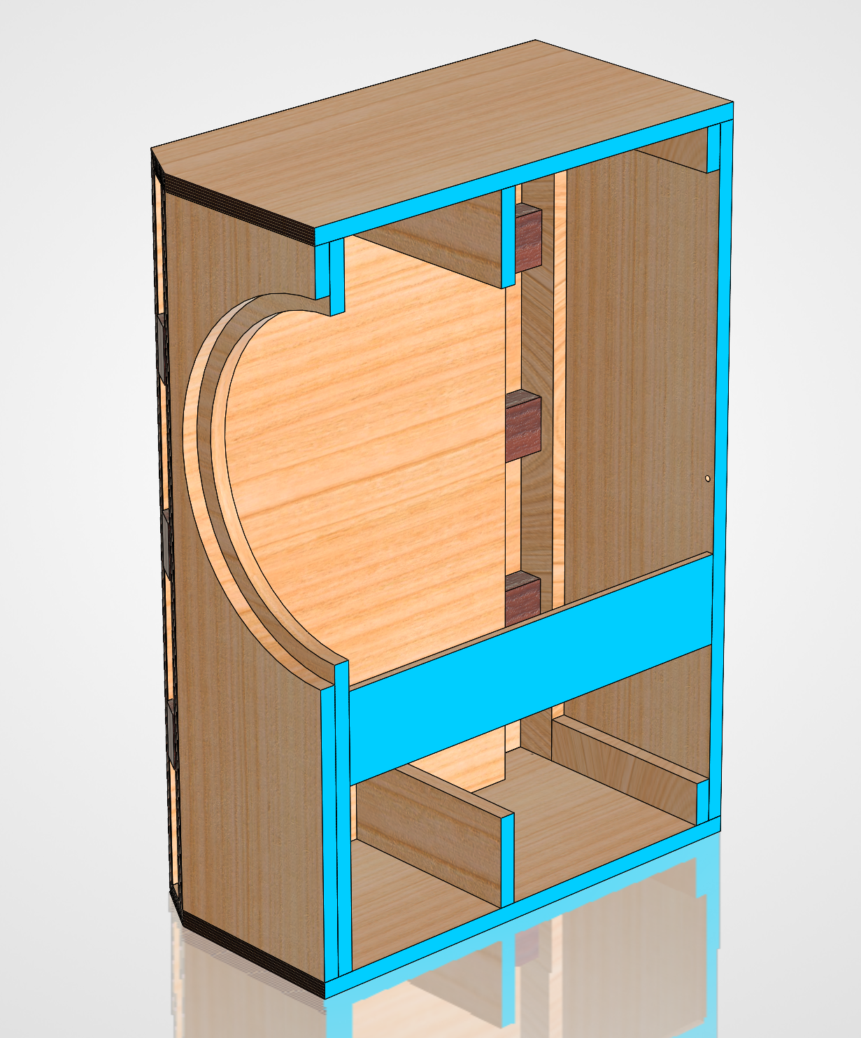 Onken Bass Cabinet Plans No. 3560 -- 15" Beyma 15LX60V2
