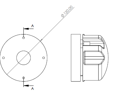 3D CAD File --- Rear Cover No.2376 for SB Audience 65CDN-T