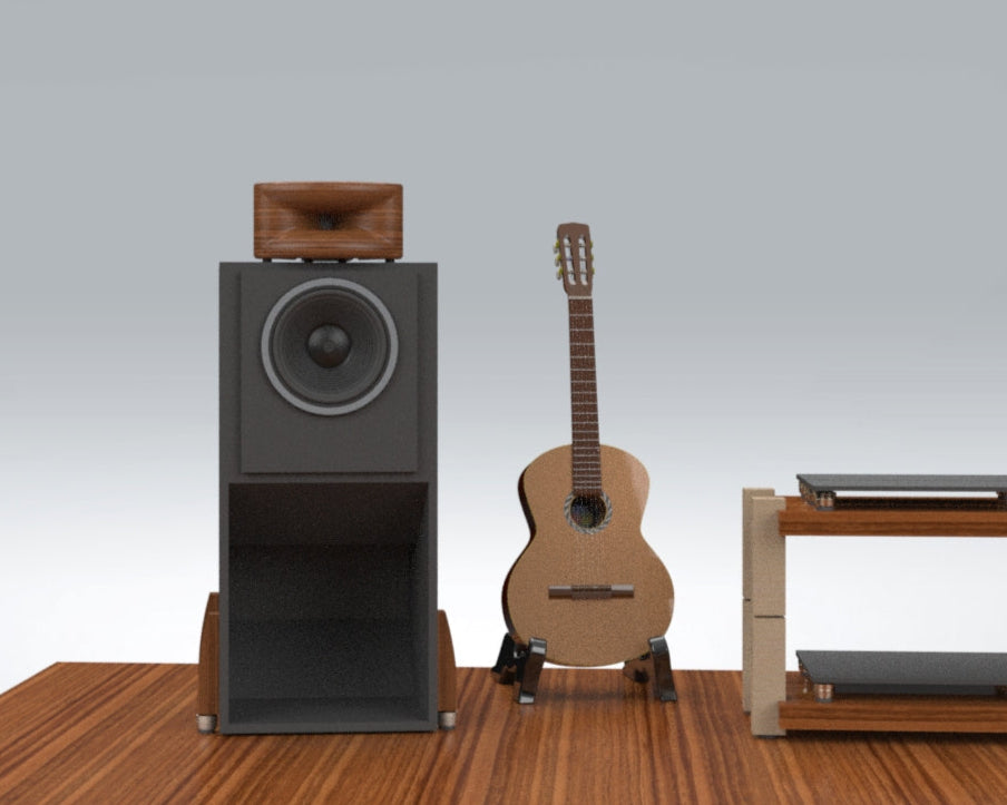 Speaker System No.3154 --- 10" 2-way Back Loaded Horn