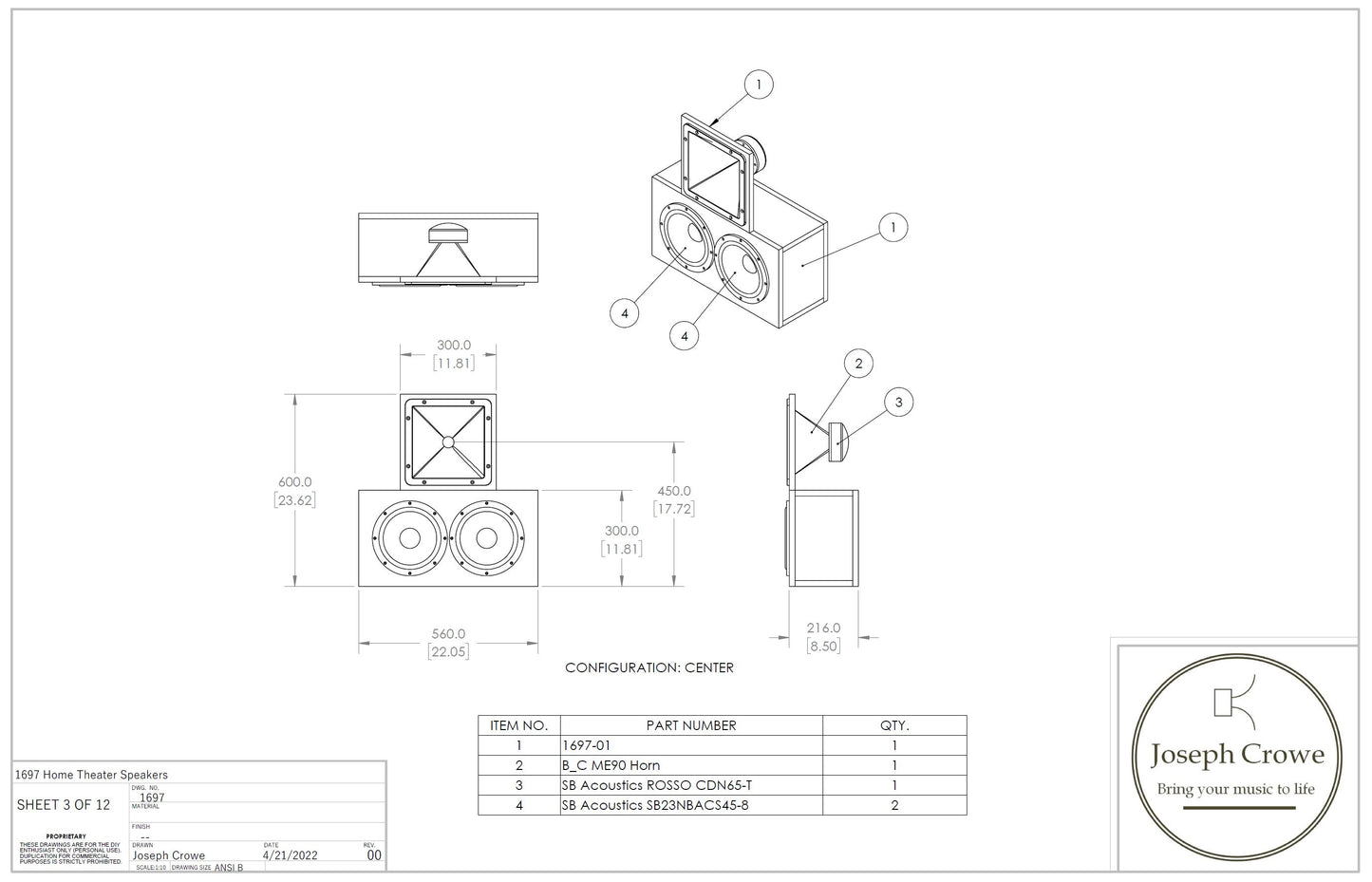 Speaker System No.1697