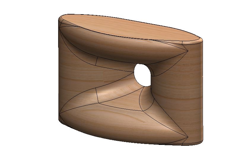 ES-2000 Biradial Wood Horn 3D CAD Model