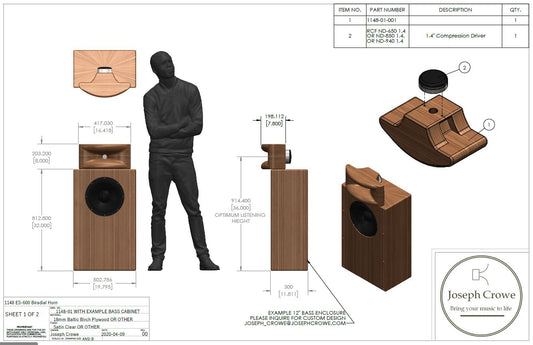ES-600 Bi-Radial Horn 3D CAD Files