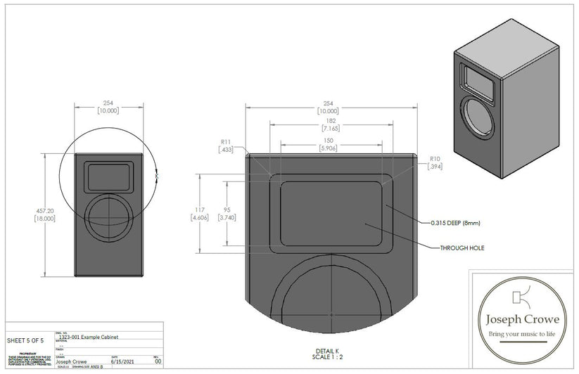 1323 Dome Tweeter Waveguide --- 3D CAD File – Joseph Crowe