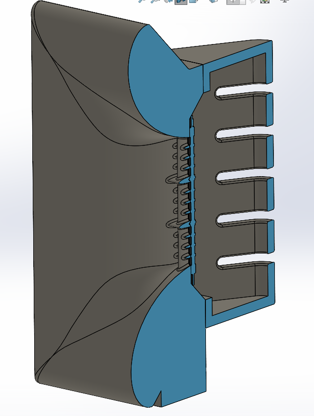 3D Printed Pair of No.1931 -- ES Front Horn for GRS PT6825 Planar Tweeter